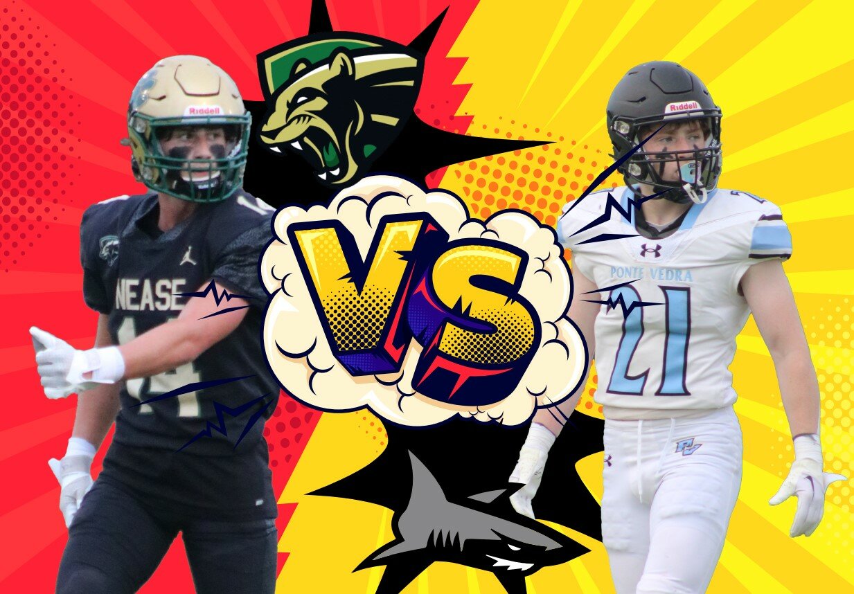 The Ponte Vedra Sharks and Nease Panthers square off in their annual football rivalry on Oct. 27.